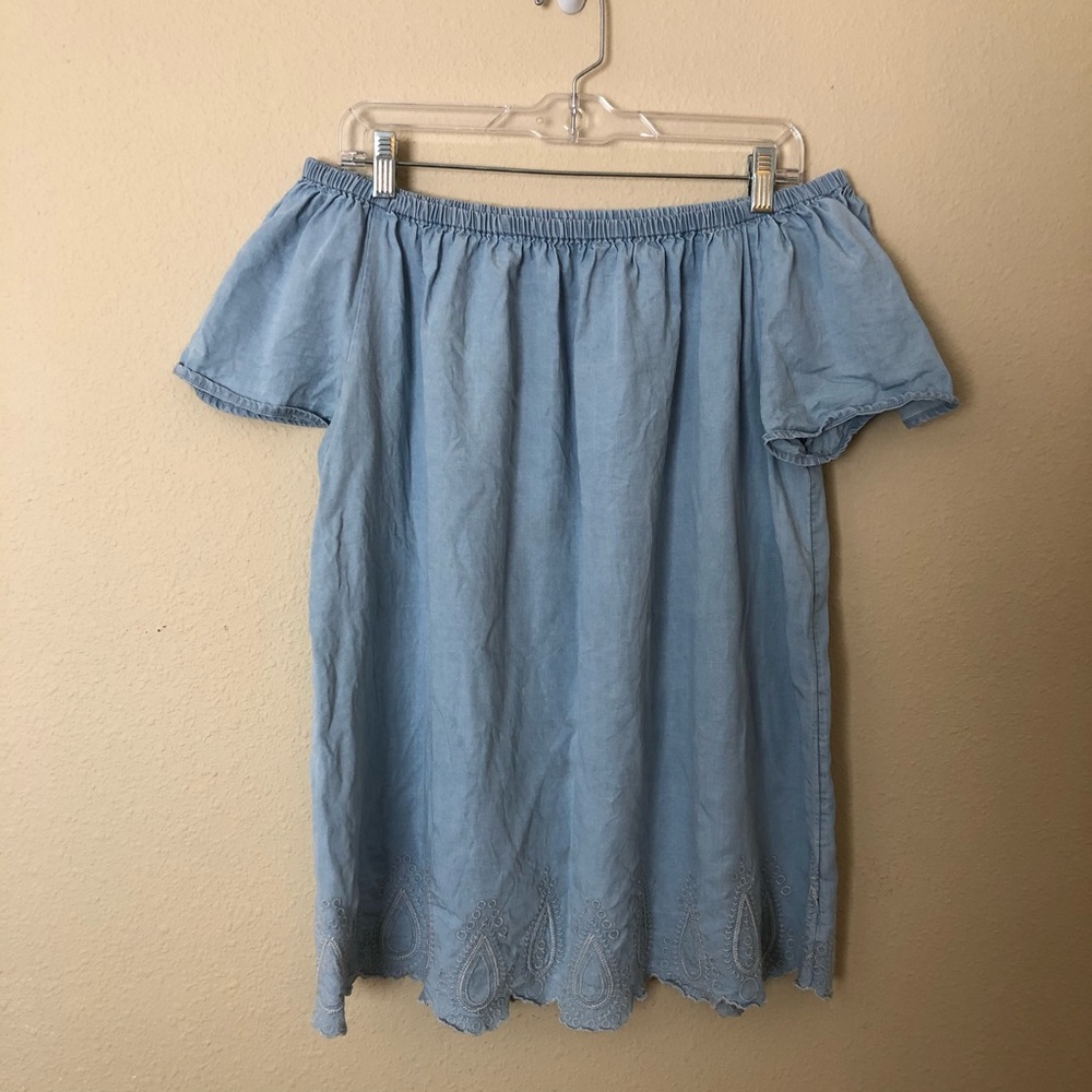 Chelsea & Theodore Chambray Tencel Dress